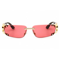 Versace Unisex Sunglasses - Rectangular Gold Metal Rimless Frame | VE2291 100275 ,