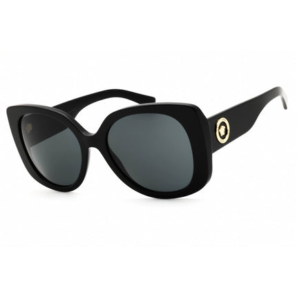 Versace Women's Sunglasses - Oversized Black Plastic Full Rim Frame | 0VE4387 GB1/87 ,