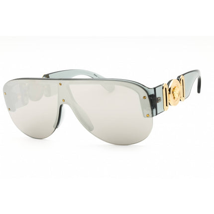 Versace Men's Sunglasses - Transparent Grey Shield Half Rim Frame | 0VE4391 311/6G ,