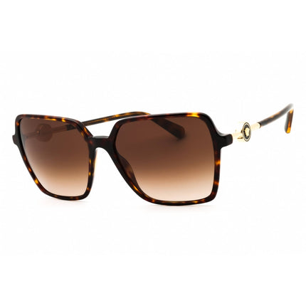 Versace Women's Sunglasses - Rectangular Shape Havana Plastic Frame | 0VE4396 108/13 ,