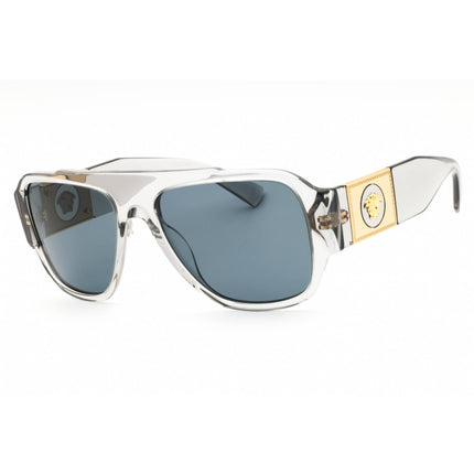 Versace Men's Sunglasses - Rectangular Grey Acetate Full Rim Frame | 0VE4436U 530580 ,