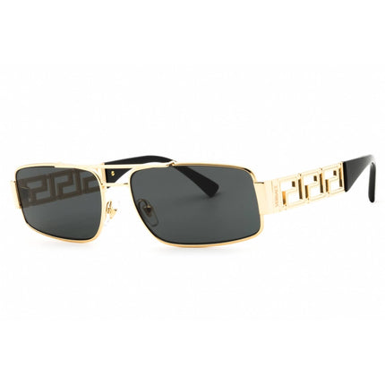 Versace Men Sunglasses - Gold Metal Full Rim Rectangular Shape Frame | 0VE2257 100287 ,