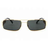 Versace Men Sunglasses - Gold Metal Full Rim Rectangular Shape Frame | 0VE2257 100287 ,
