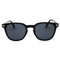 Tom Ford Unisex Sunglasses - Shiny Black Acetate Rectangular Frame | FT1051-K 01A ,