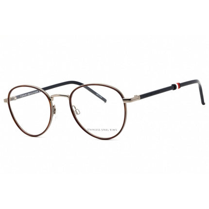 Tommy Hilfiger Men's Eyeglasses - Ruthenium Full Rim Round Frame | TH 1687 06LB 00 ,