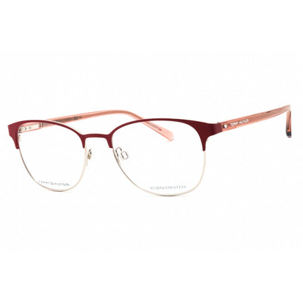 Tommy Hilfiger Women's Eyeglasses - Matte Red Full Rim Oval Frame | TH 1749 00Z3 00 ,