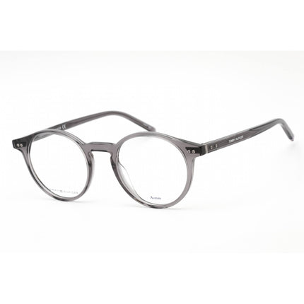 Tommy Hilfiger Men's Eyeglasses - Grey Full Rim Round Shape Frame | TH 1813 0KAC 00 ,