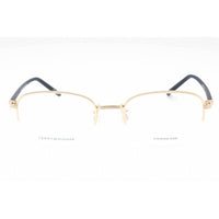 Tommy Hilfiger Men's Eyeglasses - Gold Half Rim Navigator Frame | TH 2012 F 0J5G 00 ,