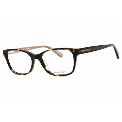 Tommy Hilfiger Women's Eyeglasses - Havana Rectangular Shape Frame | TH 2008 0086 00 ,