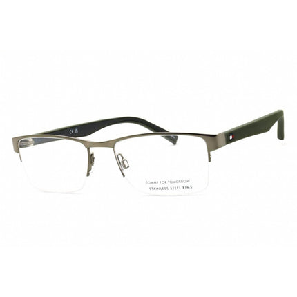 Tommy Hilfiger Men's Eyeglasses - Matte Dark Ruthenium Metal Frame | TH 2047 0R80 00 ,