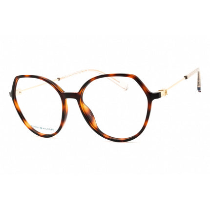 Tommy Hilfiger Women's Eyeglasses - Havana Plastic Geometric Frame | TH 2058 005L 00 ,