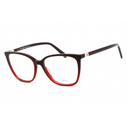 Tommy Hilfiger Women's Eyeglasses - Burgundy Red Cat Eye Shape Frame | TH 1963 0C8C 00 ,