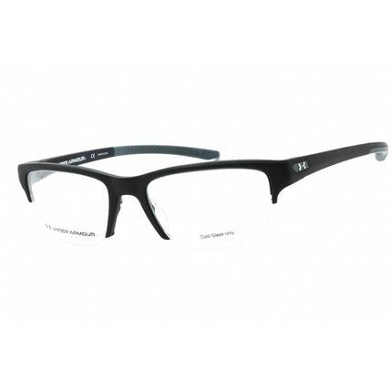 Under Armour Men's Eyeglasses - Matte Black Half Rim Shape Frame | UA 5001 G 0003 00 ,