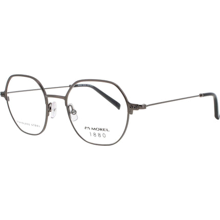 1880-Morel Unisex Eyeglasses - Gunmetal/Black Metal/Acetate Full Rim | 60130M GG12 ,