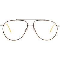 Andy Wolf Men's Eyeglasses - Silver Metal Aviator Shape Full Rim Frame | 4726 D ,