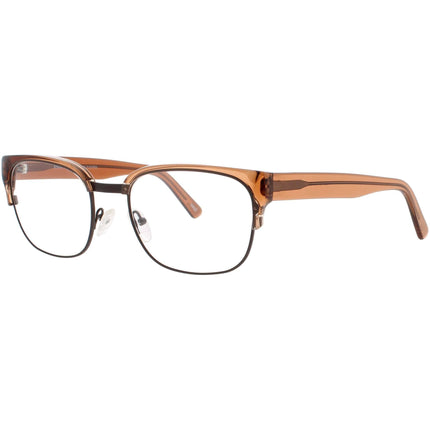 Andy Wolf Men's Eyeglasses - Orange Metal/Acetate Cat Eye Full Rim Frame | 4520 I ,