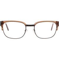Andy Wolf Men's Eyeglasses - Orange Metal/Acetate Cat Eye Full Rim Frame | 4520 I ,