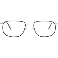Andy Wolf Men's Eyeglasses - Silver Metal Square Full Rim Frame | INGOLF W 4718 A ,