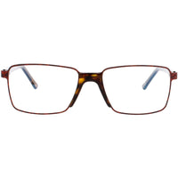 Andy Wolf Men's Eyeglasses - Brown Metal/Acetate Square Shape Full Rim Frame | MOORE E ,