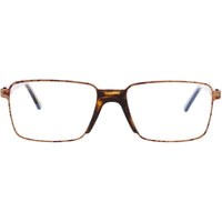 Andy Wolf Men's Eyeglasses - Brown Metal/Acetate Square Shape Full Rim Frame | MOORE F ,