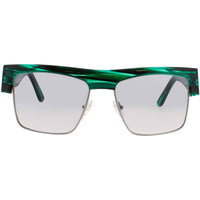 Andy Wolf Men's Sunglasses - Green Metal/Acetate Square Frame | SACHSEN P SUN COL B ,