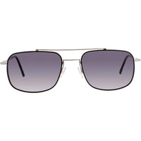 Andy Wolf Men's Sunglasses - Silver/Black Metal Full Rim Frame | AMON H SUN COL A ,
