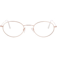 Andy Wolf Unisex Eyeglasses - Rose Gold Metal Oval Shape Full Rim Frame | 4711 C ,