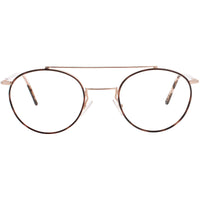 Andy Wolf Unisex Eyeglasses - Rose Gold Metal Oval Shape Full Rim Frame | 4727 D ,