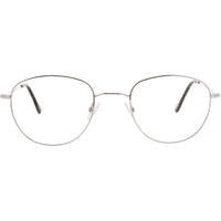 Andy Wolf Unisex Eyeglasses - Silver Metal Oval Shape Full Rim Frame | 4733 A ,