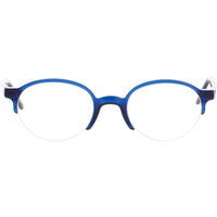 Andy Wolf Unisex Eyeglasses - Blue Acetate Oval Shape Full Rim Frame | 4555 G ,