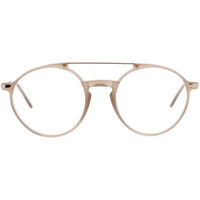 Andy Wolf Unisex Eyeglasses - Brown Metal/Acetate Aviator Full Rim Frame | 4547 C ,