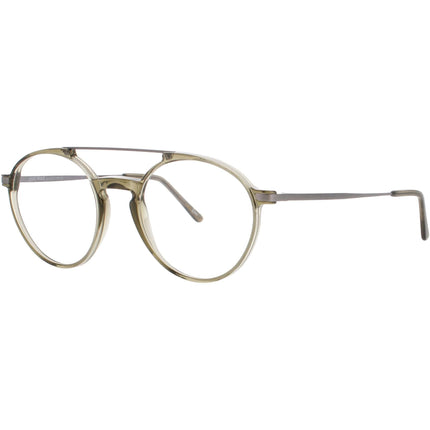 Andy Wolf Unisex Eyeglasses - Green Metal/Acetate Aviator Full Rim Frame | 4547 D ,
