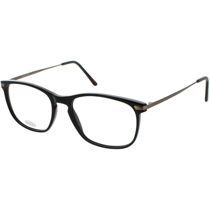 Andy Wolf Unisex Eyeglasses - Black/Gold Metal/Acetate Rectangular Frame | 4548 A ,