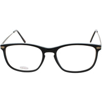 Andy Wolf Unisex Eyeglasses - Black/Gold Metal/Acetate Rectangular Frame | 4548 A ,