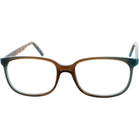 Andy Wolf Unisex Eyeglasses - Brown/Blue Acetate Rectangular Full Rim Frame | 4523 M ,