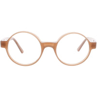 Andy Wolf Unisex Eyeglasses - Orange Acetate Round Shape Full Rim Frame | 4519 D ,