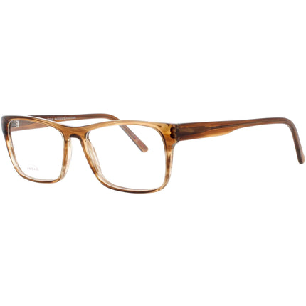 Andy Wolf Unisex Eyeglasses - Brown Acetate Rectangular Shape Full Rim Frame | 4482 E ,