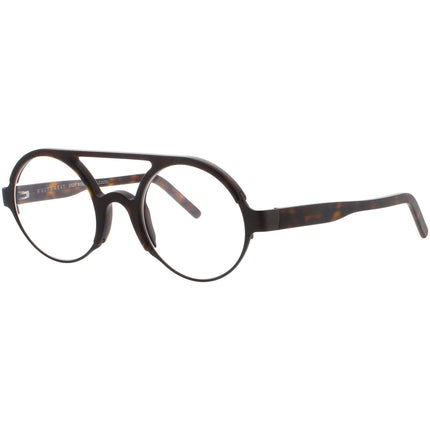 Andy Wolf Unisex Eyeglasses - Black Metal/Acetate Oval Shape Full Rim Frame | CHEN B ,