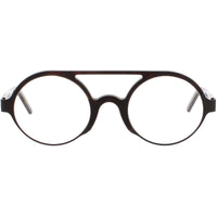 Andy Wolf Unisex Eyeglasses - Black Metal/Acetate Oval Shape Full Rim Frame | CHEN B ,