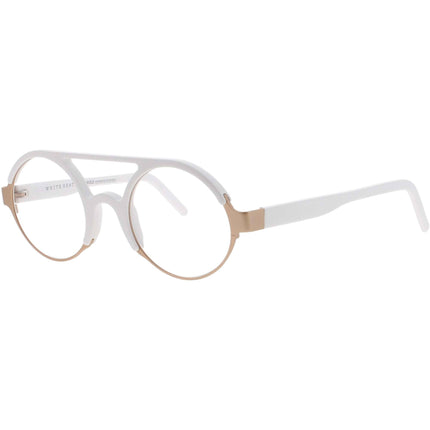Andy Wolf Unisex Eyeglasses - Gold Metal/Acetate Oval Shape Full Rim Frame | CHEN E ,
