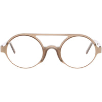 Andy Wolf Unisex Eyeglasses - Gold Metal/Acetate Oval Shape Full Rim Frame | CHEN F ,