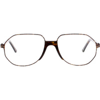 Andy Wolf Unisex Eyeglasses - Brown Metal/Acetate Geometric Shape Frame | CONGLETON D ,