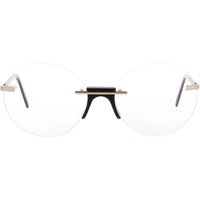 Andy Wolf Unisex Eyeglasses - Gold Metal/Acetate Oval Shape Rimless Frame | IGNACIO A ,