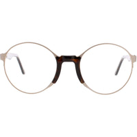 Andy Wolf Unisex Eyeglasses - Brown Metal/Acetate Oval Shape Full Rim Frame | NAYA B ,