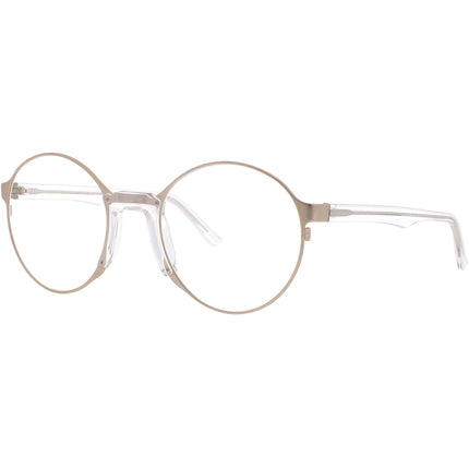 Andy Wolf Unisex Eyeglasses - Crystal Metal/Acetate Oval Shape Full Rim Frame | NAYA C ,