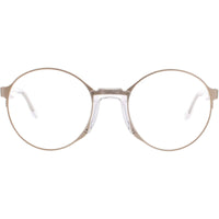 Andy Wolf Unisex Eyeglasses - Crystal Metal/Acetate Oval Shape Full Rim Frame | NAYA C ,