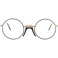 Andy Wolf Unisex Eyeglasses - Black Metal/Acetate Oval Shape Full Rim Frame | ROSS A ,