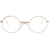 Andy Wolf Unisex Eyeglasses - Gold Metal/Acetate Oval Shape Full Rim Frame | ROSS C ,
