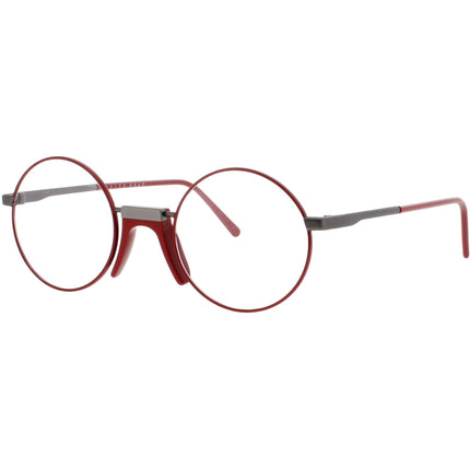 Andy Wolf Unisex Eyeglasses - Red Metal/Acetate Oval Shape Full Rim Frame | ROSS D ,
