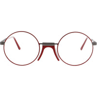 Andy Wolf Unisex Eyeglasses - Red Metal/Acetate Oval Shape Full Rim Frame | ROSS D ,